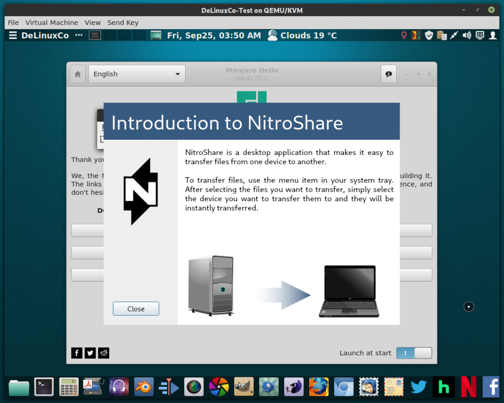 Virt-manager, ISO running